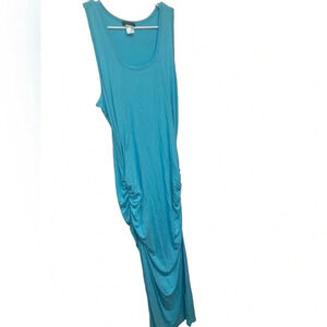 Venus turquoise blue body con maxi dress NWOT